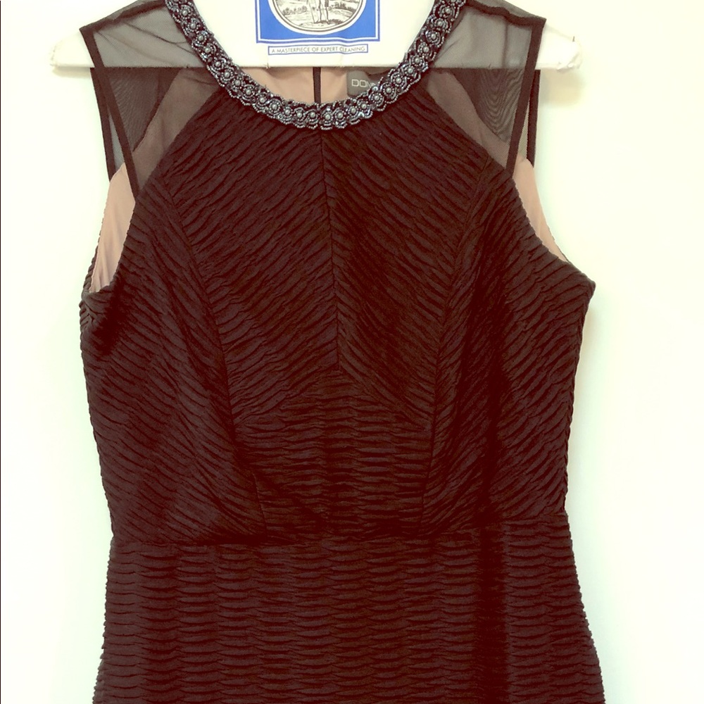 Donna Rocco beaded black dress